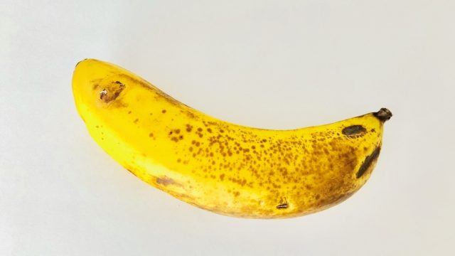 バナナ,黒い,部分